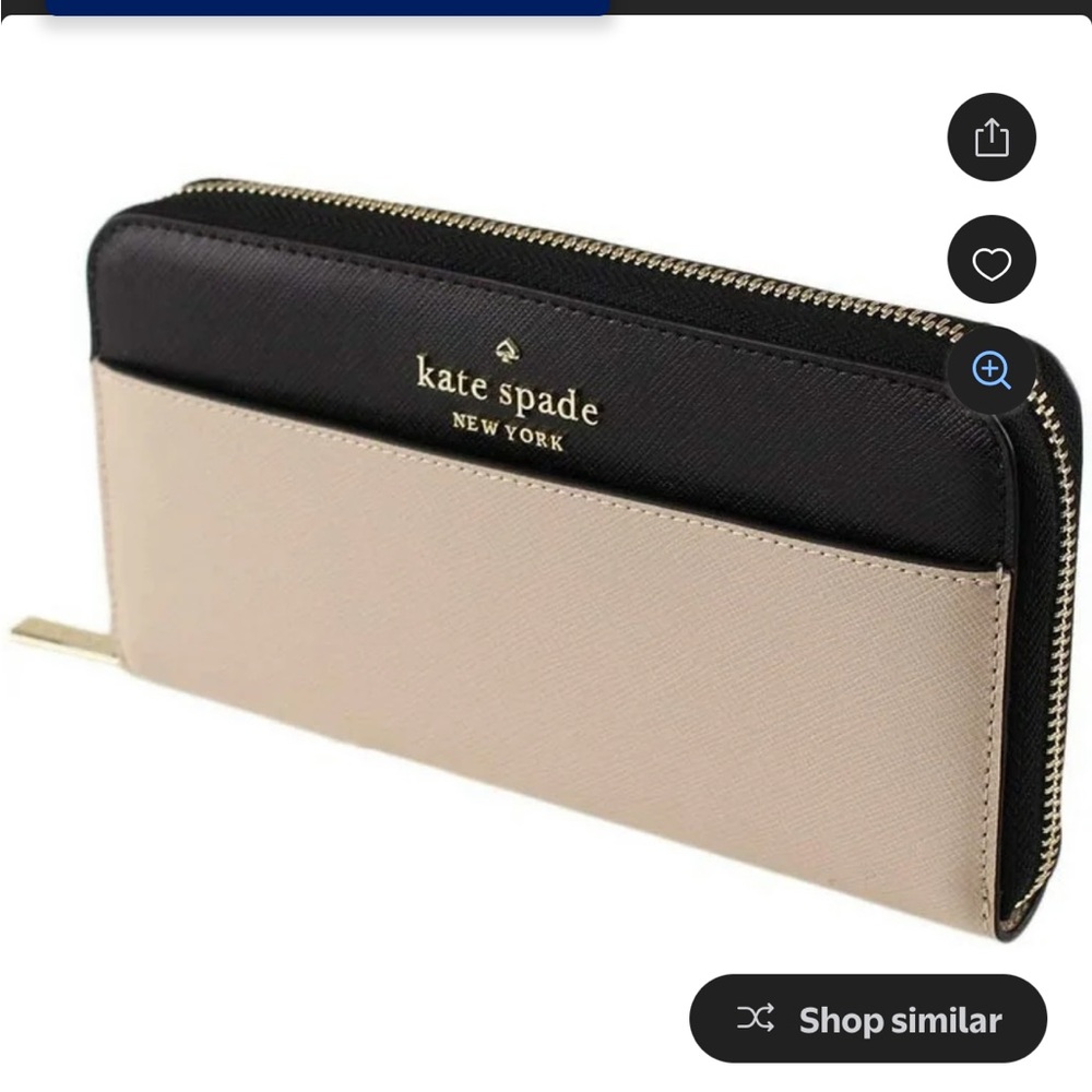 KATE SPADE  New York Staci Colorblock  Large Slim Bifold wallet NWOT no box